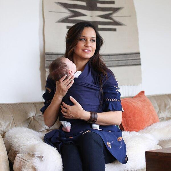 BOBA Nosič detí / šatka Boba Wrap - Navy Blue