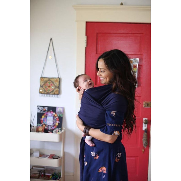 BOBA Nosič detí / šatka Boba Wrap - Navy Blue