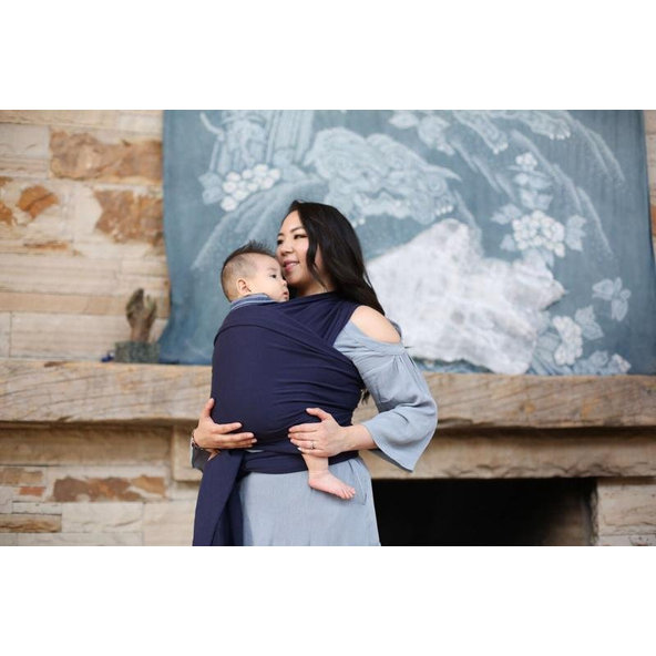 BOBA Nosič detí / šatka Boba Wrap - Navy Blue