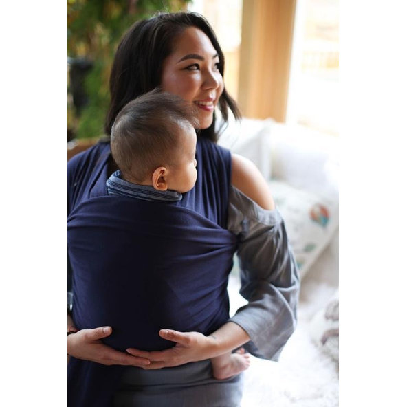 BOBA Nosič detí / šatka Boba Wrap - Navy Blue