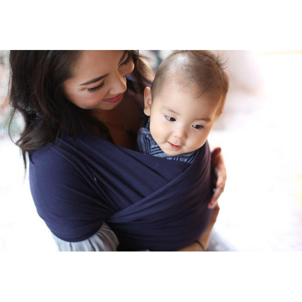 BOBA Nosič detí / šatka Boba Wrap - Navy Blue