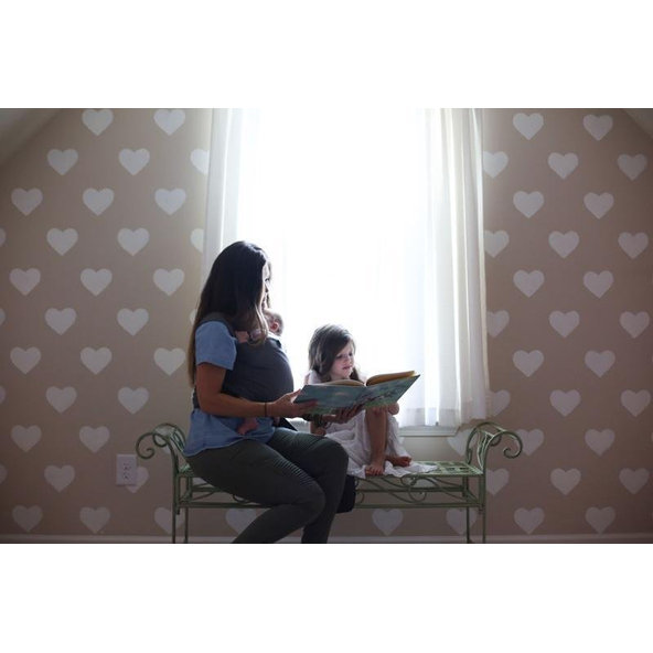 BOBA Nosič detí / šatka Boba Wrap Organic - Dark Gray