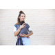 BOBA Nosič detí / šatka Boba Wrap Organic - Dark Gray