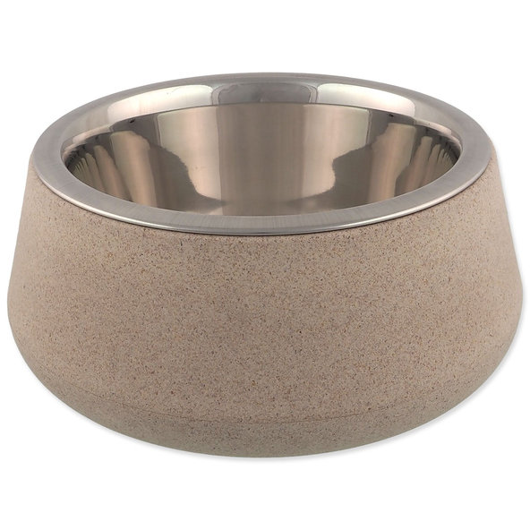 Miska Dog Fantasy nerez EcoStyle béžová 17cm, 850ml
