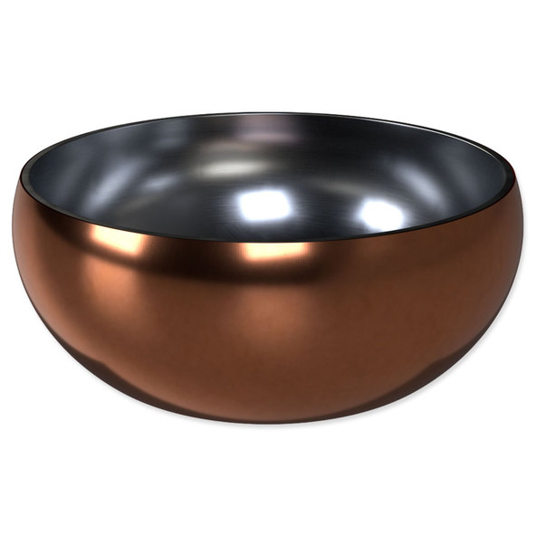 Miska Dog Fantasy s dvojitou stenou rosegold 12cm, 376ml