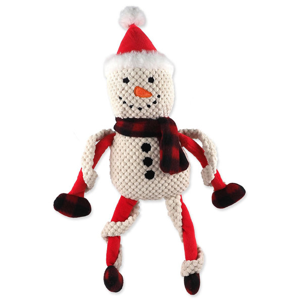 Hračka Dog Fantasy Winter Tale snehuliak plyš pískacia 40cm