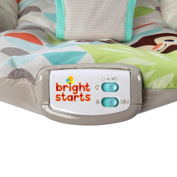 BRIGHT STARTS Lehátko vibrujúce s melódiou Happy Safari 0m+, do 9kg, 2019