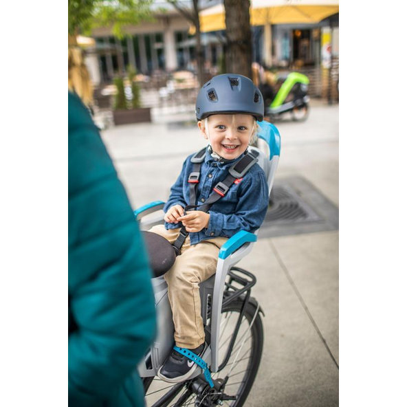 HAMAX Cyklosedačka Amaze Grey/Petrol reflex