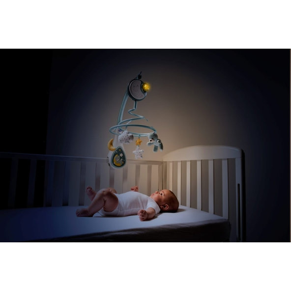 CHICCO Kolotoč nad postieľku Next2Dreams modrá 0 m+