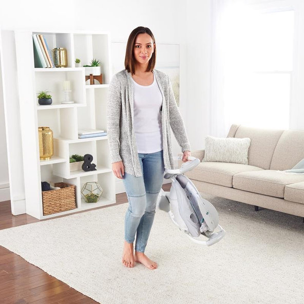 INGENUITY Hojdačka konvertibilná vibrujúca s melódiou Nash 2v1 0m+, do 9kg, 2019