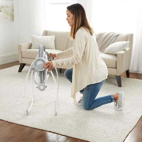 INGENUITY Hojdačka s melódiou Cuddle Lamb 0m+, do 9kg, 2019