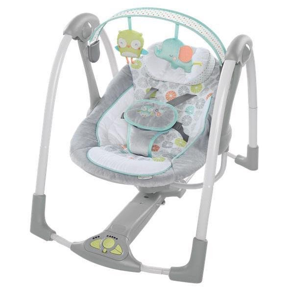 INGENUITY Hojdačka s melódiou Hoots&Hugs 0m+, do 9kg, 2019