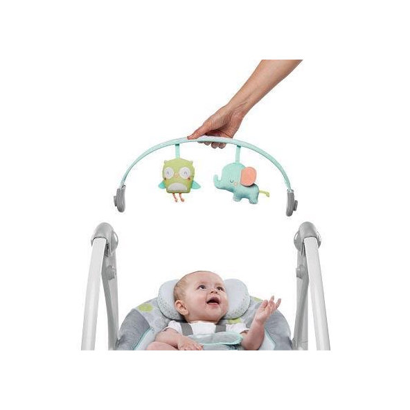 INGENUITY Hojdačka s melódiou Hoots&Hugs 0m+, do 9kg, 2019