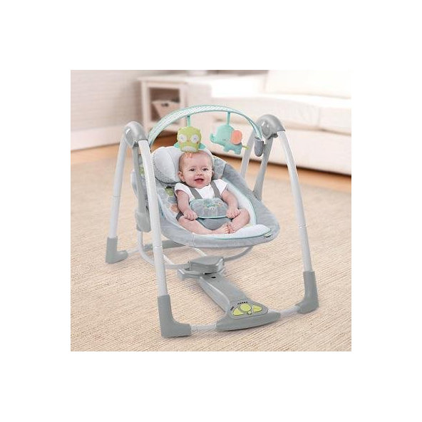 INGENUITY Hojdačka s melódiou Hoots&Hugs 0m+, do 9kg, 2019