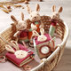 BABYONO Hračka pískacia s hryzačkou Rabbit Karo 3m+