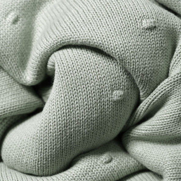 BABYONO Deka z prírodnej bavlny 75 × 100 cm 0m+  sage