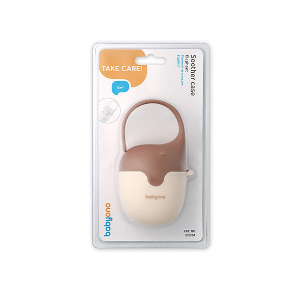 BABYONO Púzdro na cumlík slon béžový 0m+ 1ks