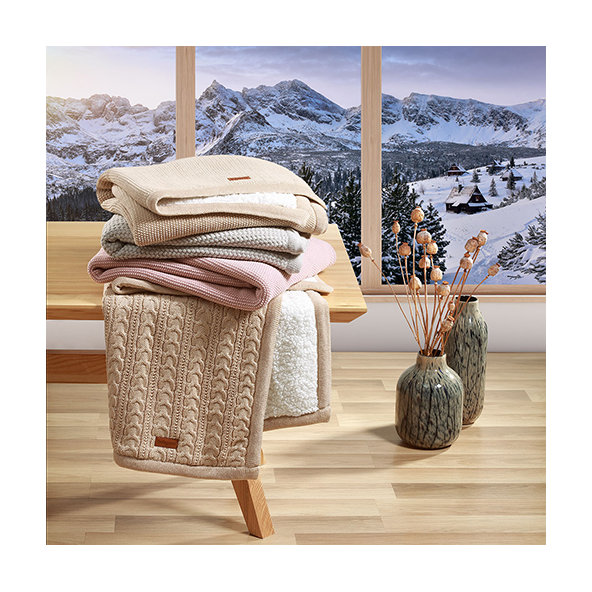 BABYONO Deka bavlnená s fleecovou podšívkou 75 x 100 cm sivá