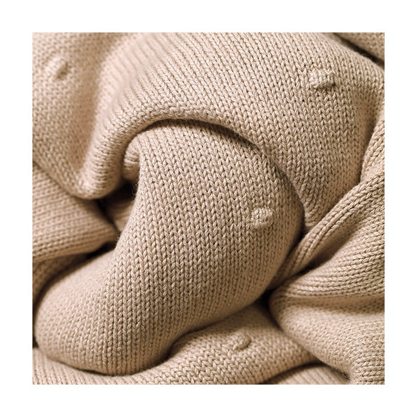 BABYONO Deka z prírodnej bavlny 75 × 100 cm 0m+ light beige