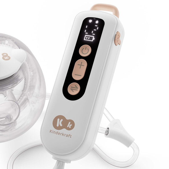 KINDERKRAFT Odsávačka mlieka Double Hands-free Gentle Flow Gold