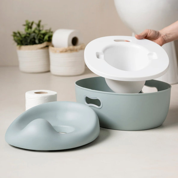 NATTOU Nočník učiaci 3v1 Potty Sage green