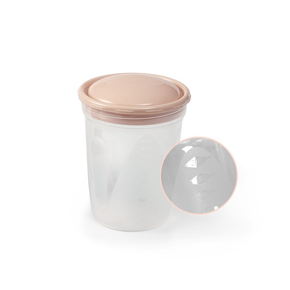 BABYONO Nádoby na skladovanie a mrazenie potravín béžové 4 kusy