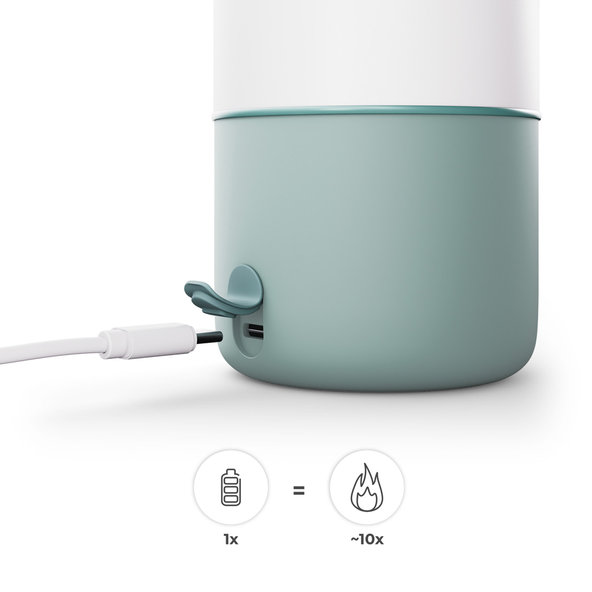 KINDERKRAFT Ohrievač mlieka a termoska Gaja 2v1 Green