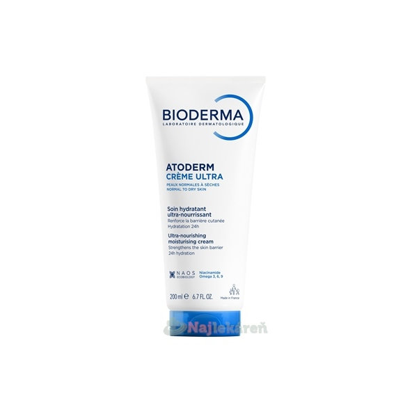 BIODERMA Atoderm Krém Ultra neparfumovaný v tube 200ml