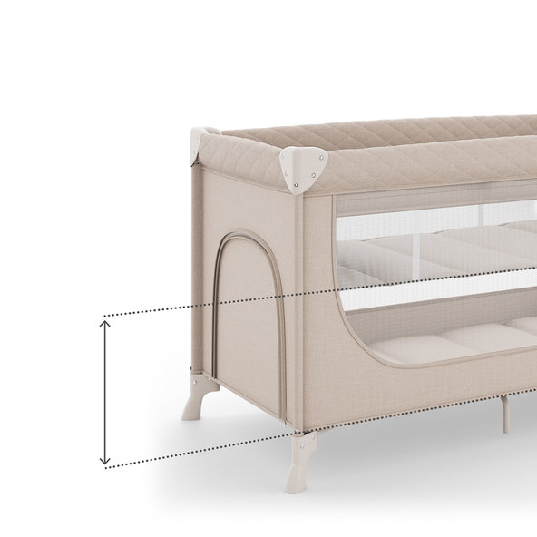 KINDERKRAFT Postieľka cestovná Leody Up Beige