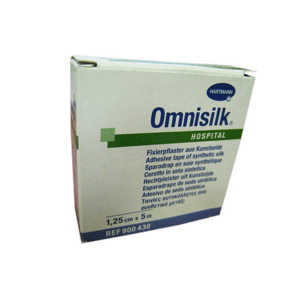 Omnisilk Hypoalergénna náplasť z bieleho hodvábu  1,25cmx5m 1lks