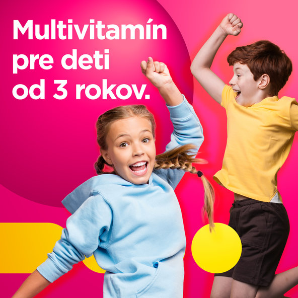 Centrum Kids GUMMIES malina a jahoda vitamíny a minerály 60 želé