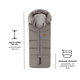 PETITE&MARS Set fusak Arctic 4v1 + rukavice Fjora Mocha Mousse