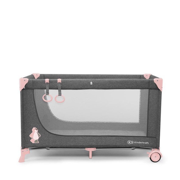 KINDERKRAFT Postieľka cestovná Joy Pink