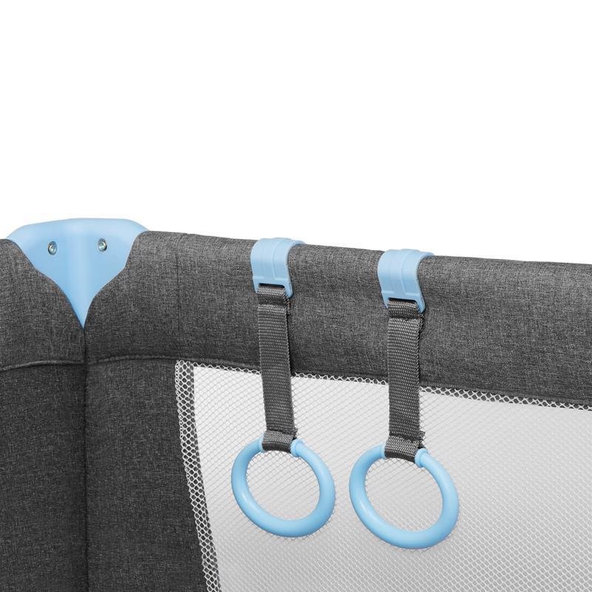 KINDERKRAFT Postieľka cestovná Joy s doplnkami Blue