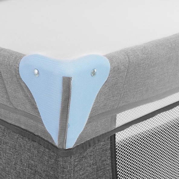 KINDERKRAFT Postieľka cestovná Joy s doplnkami Blue