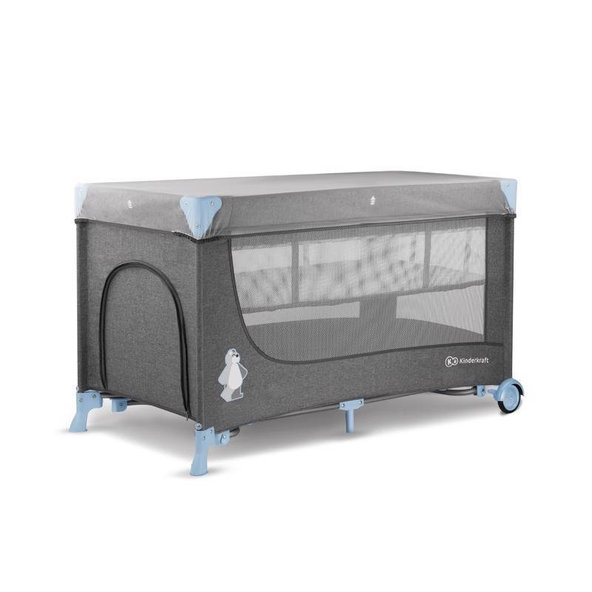 KINDERKRAFT Postieľka cestovná Joy s doplnkami Blue