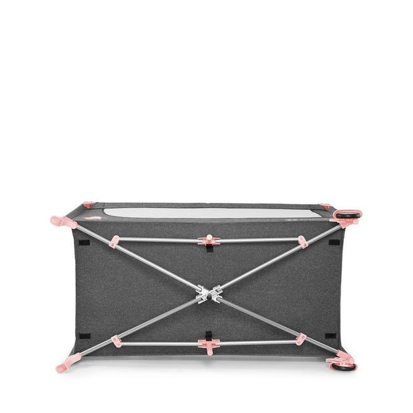 KINDERKRAFT Postieľka cestovná Joy s doplnkami Pink