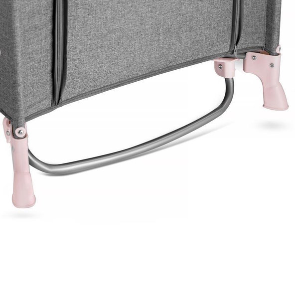 KINDERKRAFT Postieľka cestovná Joy s doplnkami Pink