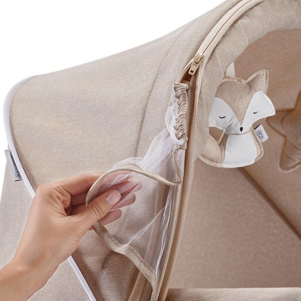 KINDERKRAFT Postieľka detská 3v1 Lovi Beige