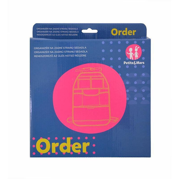 PETITE&MARS Autosedačka Prime II Isofix Stone Air (9-36 kg) + organizér na sedadlo Order