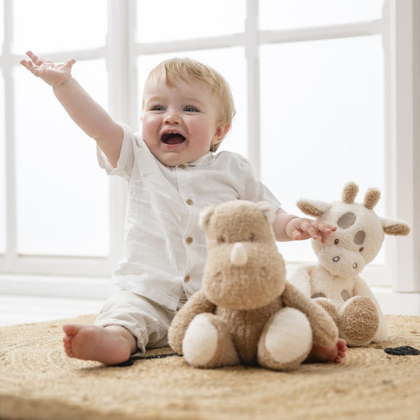 NATTOU Hračka plyšová Teddy žirafa 34 cm, 0m+