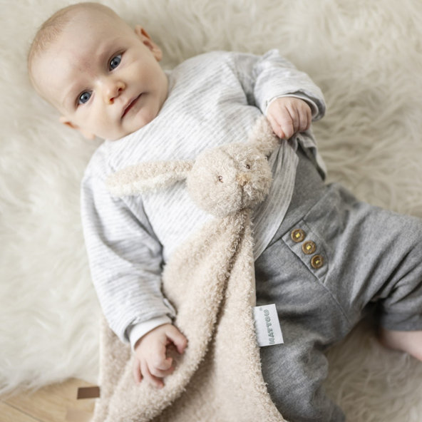 NATTOU Maznáčik plyšový maxi Teddy zajačik 28 x 28 cm, 0m+