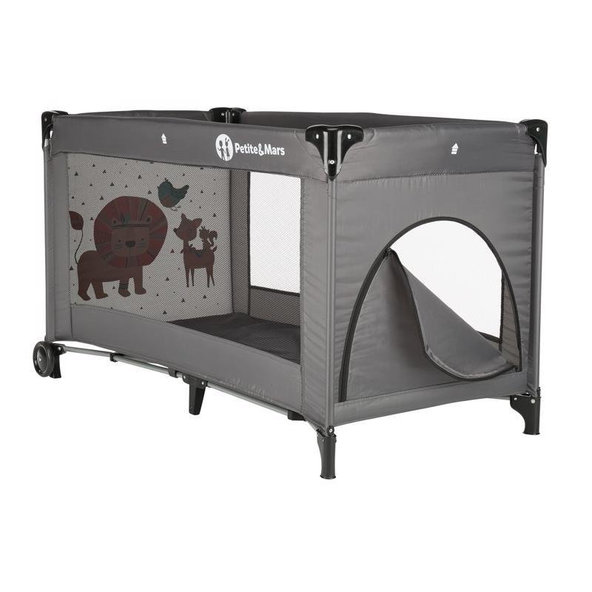 PETITE&MARS Postieľka cestovná Koot - Lion Grey