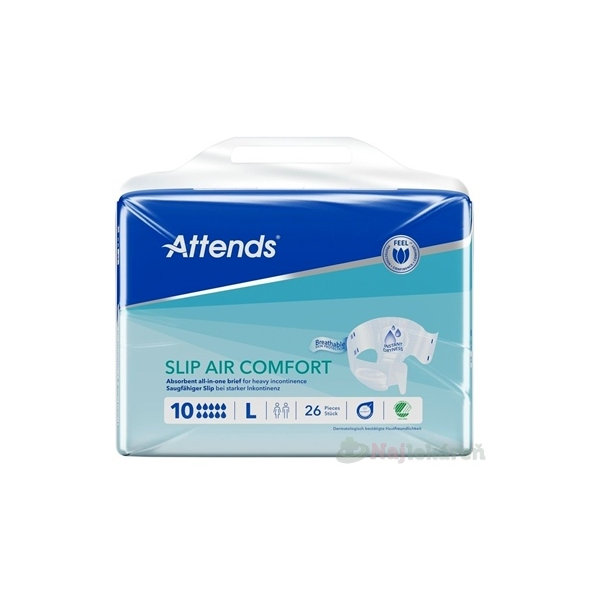 ATTENDS Slip Air Comfort 10 L inkontinenčné nohavičky 3734ml 26ks