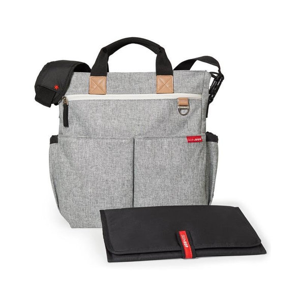 Taška prebaľovacia Duo Signature grey melange