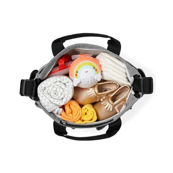 Taška prebaľovacia Duo Signature grey melange