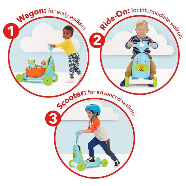 SKIP HOP Zoo odrážadlo 3v1 Ride-On Psík 12m+ do 20kg