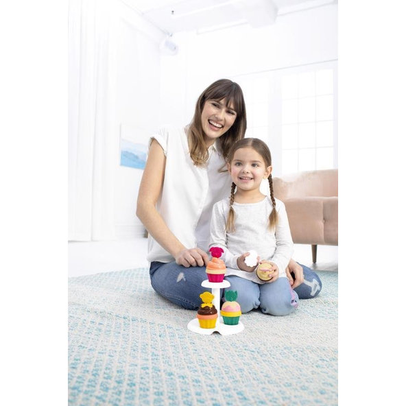 SKIP HOP Zoo stohovacie Cupcakes s meniacimi sa farbami 3y+