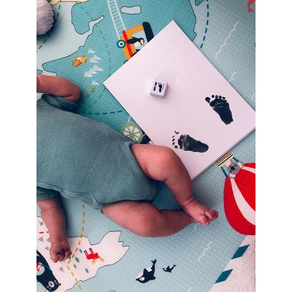 BABY DAB Farba na detské odtlačky - šedá