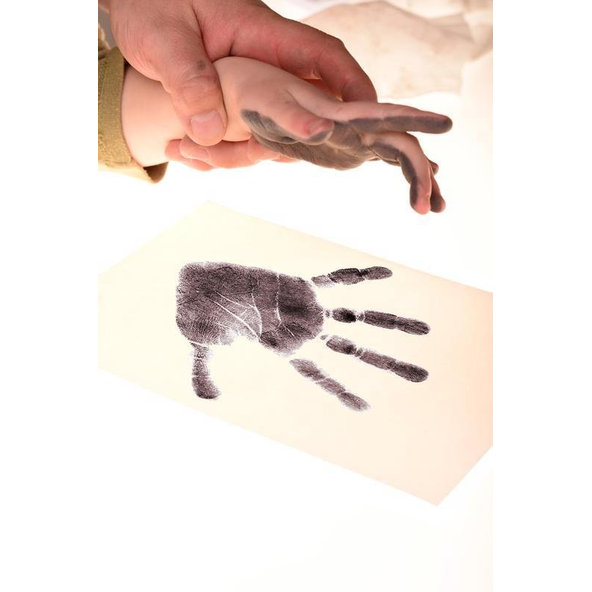 BABY DAB Farba na detské odtlačky - šedá